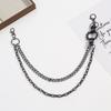 Herren Retro Punk Rock Hip Hop Metall Dornen Taillenkette