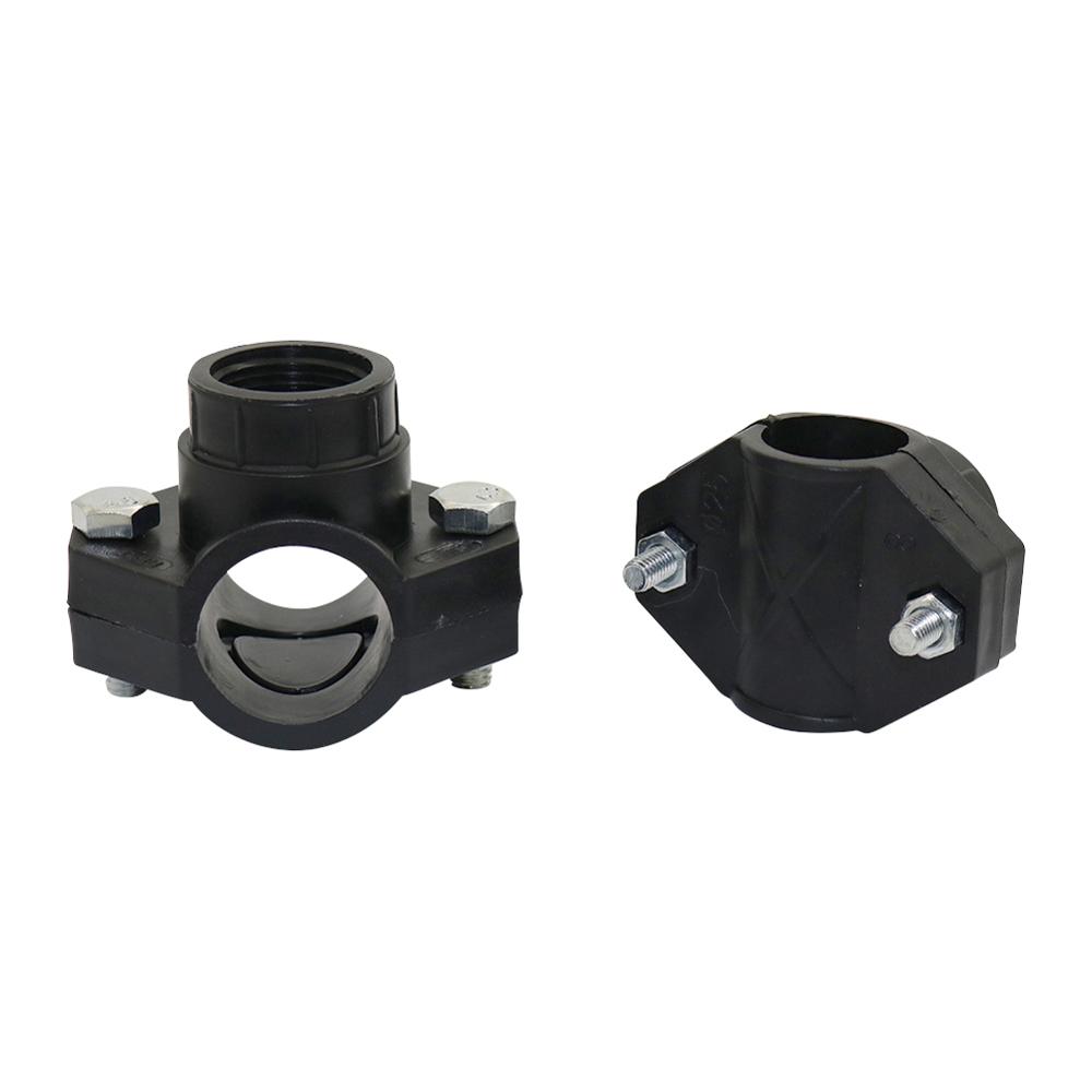 5 Pcs DN32/DN25 Pipe Clamp 1/2" 3/4" Female Thread Garden Agriculture Irrigation Water Pipe Connection Fittings Pipe Saddle Clip