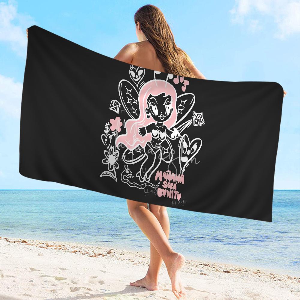 Karol G Female Singer Towel Microfiber Beach Towel Absorbent Quick dry Soft Yoga Swimming Resort Mountain Climbing Towel
