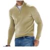 HNXC Men's Fashion Casual Autumn Winter Long Sleeve V-Neck Blouses & Shirts Classic Exquisite