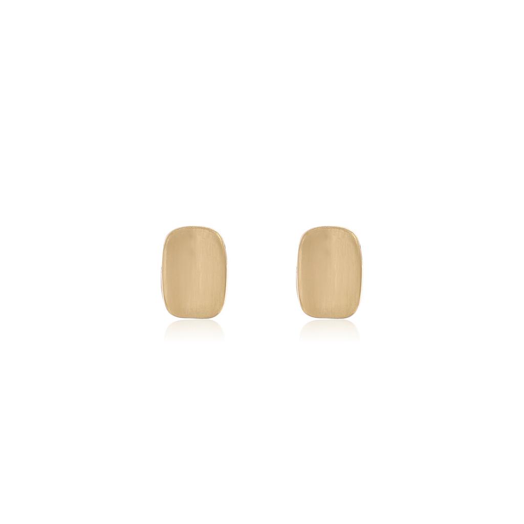 Cold Wind Geometric Brushed Matte Stud Earrings, Light Luxury High-End Sense Niche Simple Temperament Earrings Women