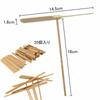Set of 20 Bamboo Copter Toys, Bamboo Dragonflies, Rotating Flying Toys, Easy Assembly, No Glue Required
