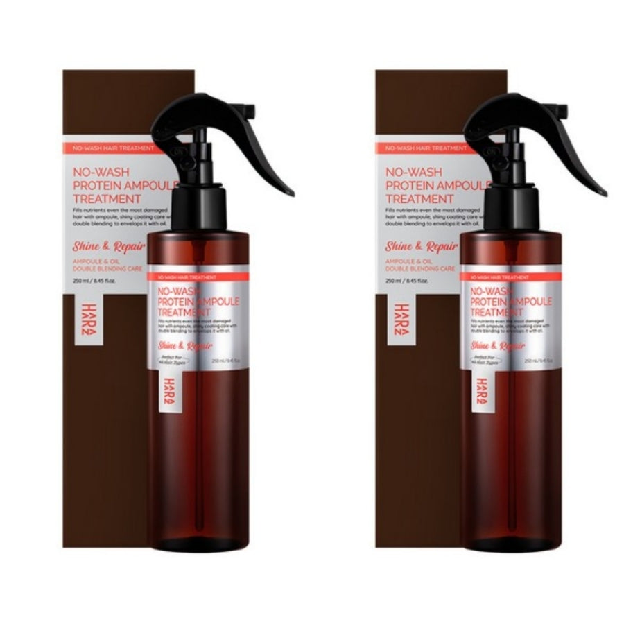 HAARAZ No-Wash Protein Ampoule Hair Treatment Shine & Repair 250ml*1Pc/2Pcs