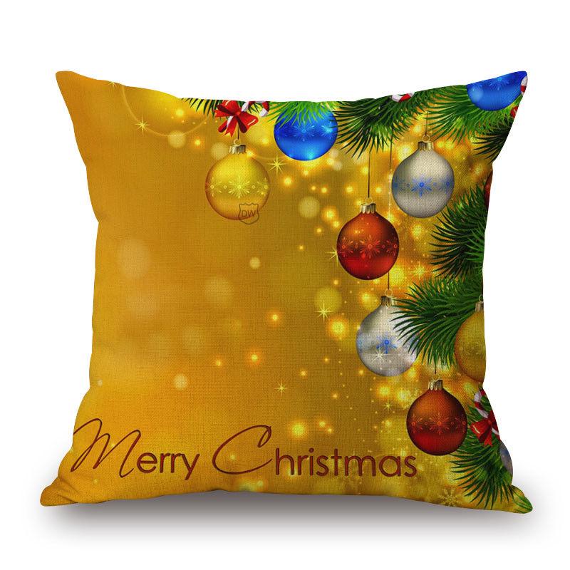 Classic Merry Christmas Xmas Gift Designed Throw Pillow Case Cover Cushion 18 X 18 Inch Ideal For Holiday Cheer And Comfort