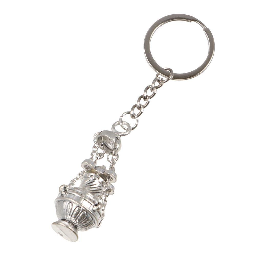 DIY Religious Keychain Pendant Unique Design Christian Incense Car Key Ring Pendant  Office Decor