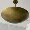 3 Light Elegant Ceiling Flush Mount Light Pendant Mid Century Modern Raw Brass Sputnik Chandelier Fixture Lights