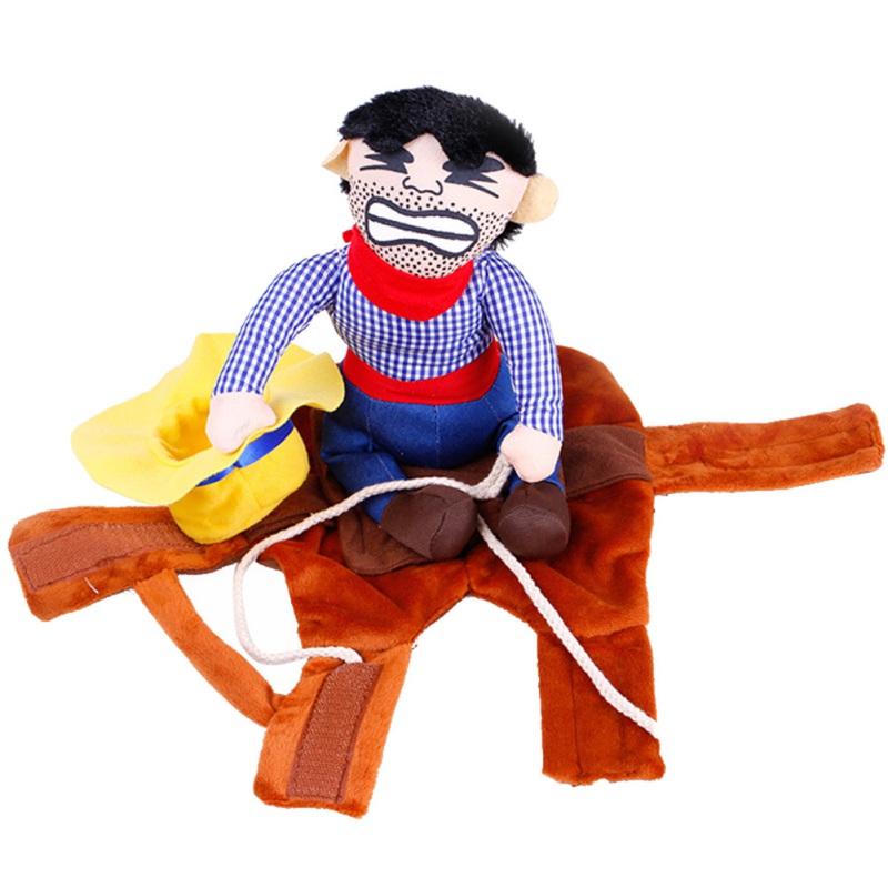 

Костюм на Хэллоуин для собаки, костюм ковбоя-наездника для маленьких и средних собак, кошек, забавная одежда для собаки, костюмы для вечеринки на праздник Рождество S