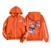 Kids Fashion Women's Lightweight Long Sleeve Zipper Hoodie Printed Hoodie With Pockets