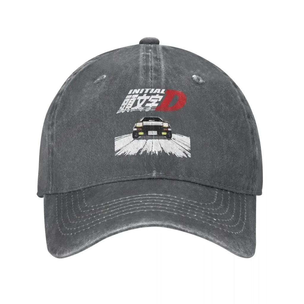 Initial D AE86 Denim Baseballkappe Hut Dad Anime Rennkappe Sommer Herbst Klassisch Kappe