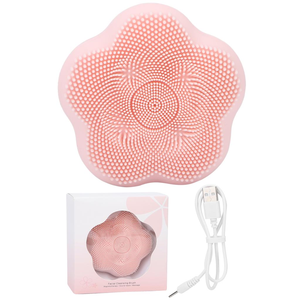 Electric Facial Cleansing Brush Rechargeable Silicone Skin Wash Machine Waterproof  Face Cleaner