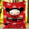 Pucca Theme Printed Blanket - Perfect for Couch, Bed, Travel & Outdoor Use | Machine Washable, Cozy & Durable.