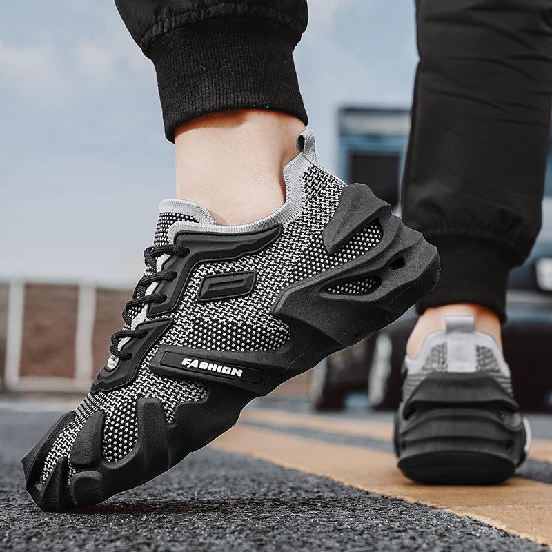 

2025 летние импортные носки обувь вулканическое дно 450 маленькая сумка клетка осьминог кокос мужская летающая вязаная повседневная спортивная обувь 39 серый