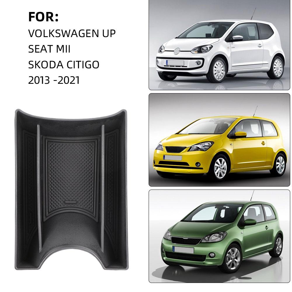 For Volkswagen VW Up Seat Mii Skoda Citigo 2013-2021 Center Console Armrest Storage Box Outdoor Travel Sundries Organize Car Interior Accessories