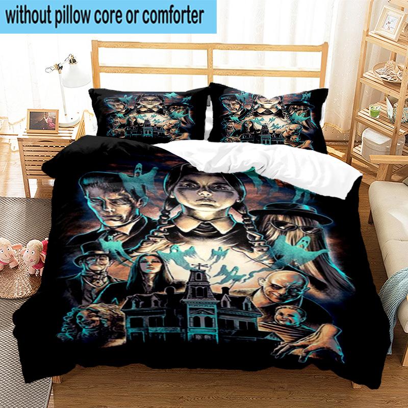3PCS Colorful Web Adams Design 3pcs Bedding,Including 3PCS Duvet Cover And 2pcs Pillowcases Perfect for Christmas,Ideal for Bedroom, Dormitory