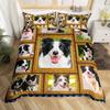 Dog Puppy Down Comforter Set Bedding Set 3-piece Cover Set