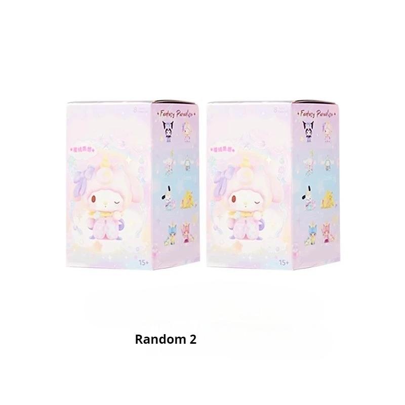 San Rio Fantasy Park Blind Box Series Kuromi Pacha Dog Cinnamoroll Lovely Characters Collectible Handmade Ornament Girl Gift Idea