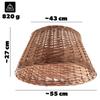 Weiden-Baumständerabdeckung 55 cm Abdeckung Korb Ständer Natur