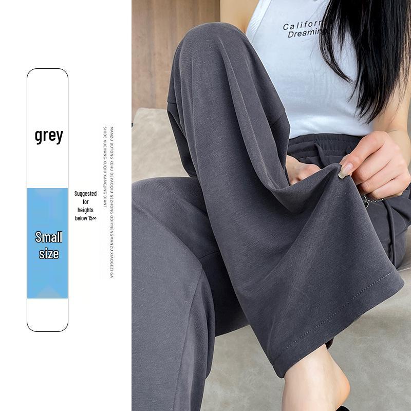 Women's High-Waist Straight-Leg Pants - European Cotton Velvet, Slimming and Drapey for Spring and Autumn 2025