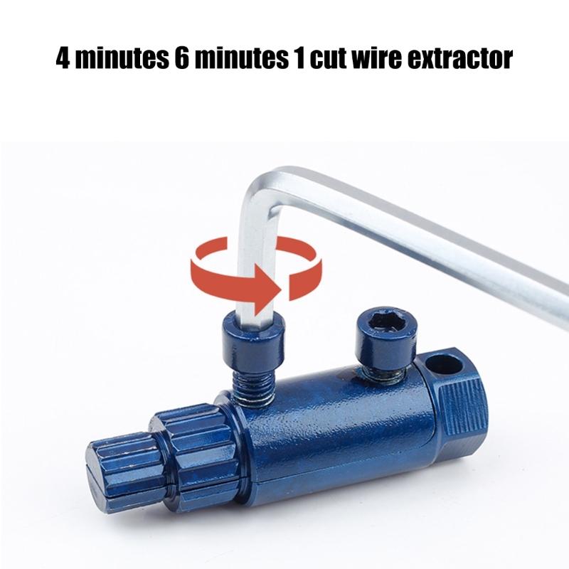 Double Screw Extractors Double Head Water Pipe Screw Puller Removal Tool for Damaged Screws on 1/2" and 3/4" Hoses