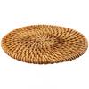 1 Stück Vintage Rattan Untersetzer Handgefertigt Gewebt Getränkematte Platzset Mit Korb UK