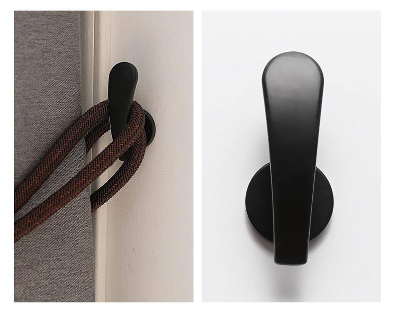 1 Pair Vintage Modern Curtain Hooks Wall Mounted Aluminum Alloy Wall Hanger Home Decor Accessories