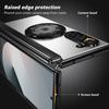 Funda de teléfono con cubierta trasera de aleación de aluminio para Samsung Galaxy Z Fold 8 Ultra 7/6/5/4 con soporte de anillo giratorio de 360°, Protector de bisagra