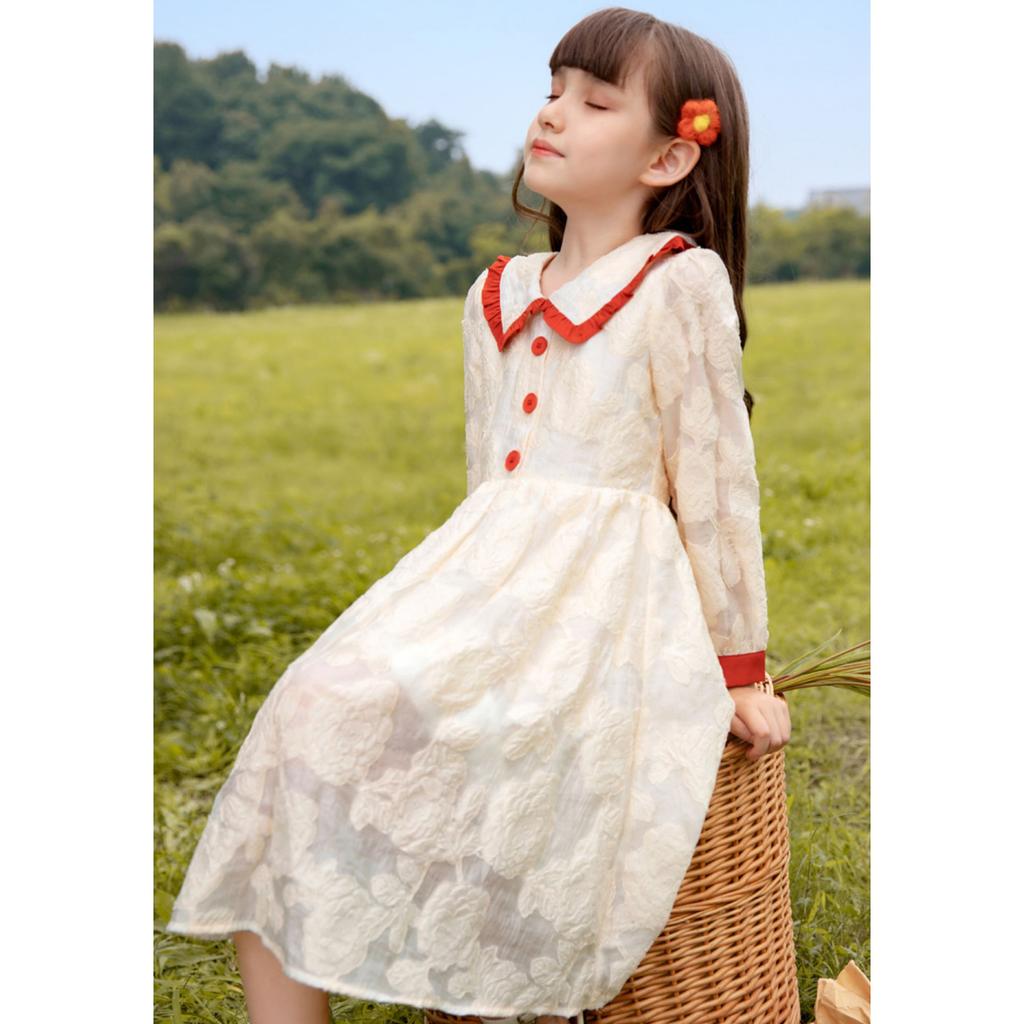 Mädchen Modisches Kleid, Frühlings Kinder Süßes Prinzessinnenkleid