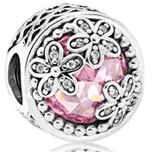 Bracelet Women'S Pink Love Mulan Petals Glazed Beads Loose Beads String Beads Diy Accessories