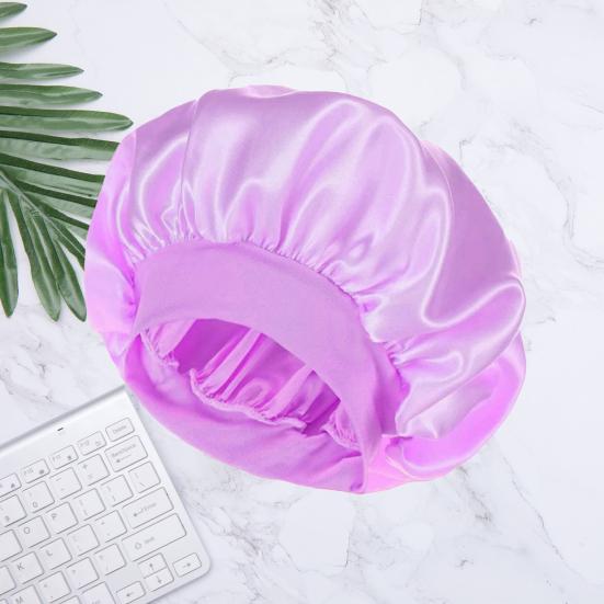 Trendy Brimless Breathable Schlafmütze Glatte Satin Kopfbedeckung Haarpflege