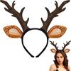 1PC Deer Antler Hair Hoop, Women's Adult Deer Costume, Cute Reindeer Antler & Ear Costume Accessories - Suitable for Halloween,