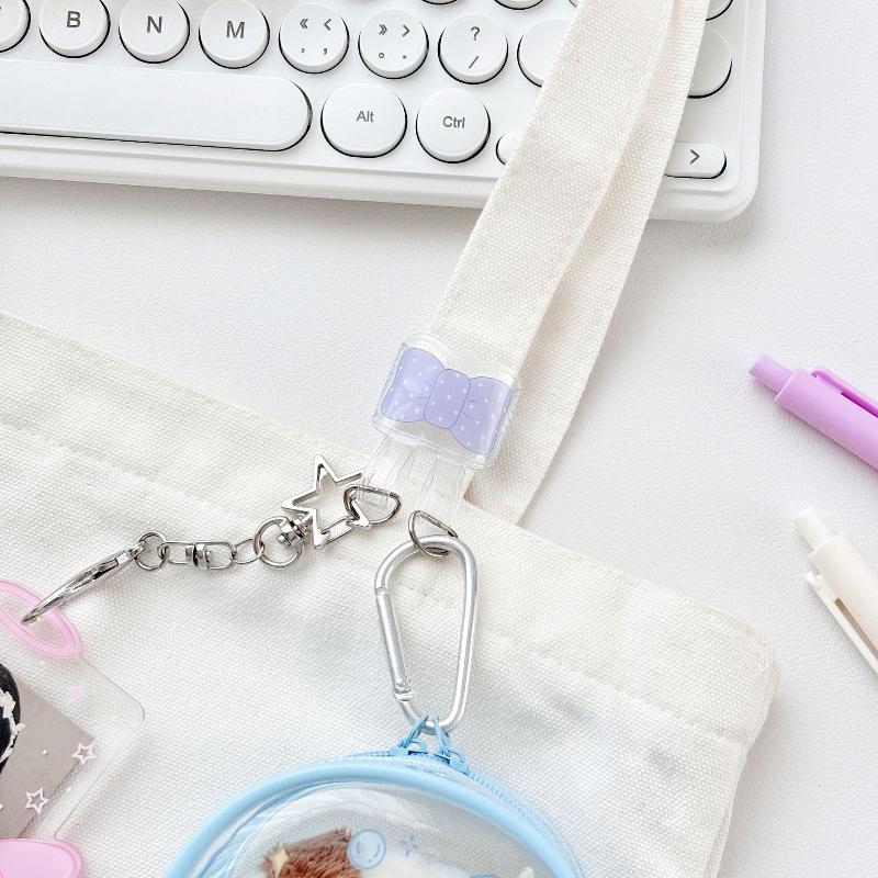 Cute Cartoon Bow Bag Expansion Buckle Creative Backpack Display Buckle Mountain Buckle Charm Transparent Bag Hanging Pendant