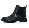 Uroi Genuine Leather Side Gore Ankle Waterproof Rain Chelsea Flat Perfect for Rainy Job Black Women's Boots, Boots, Boots, Boots, Season, Commuting,