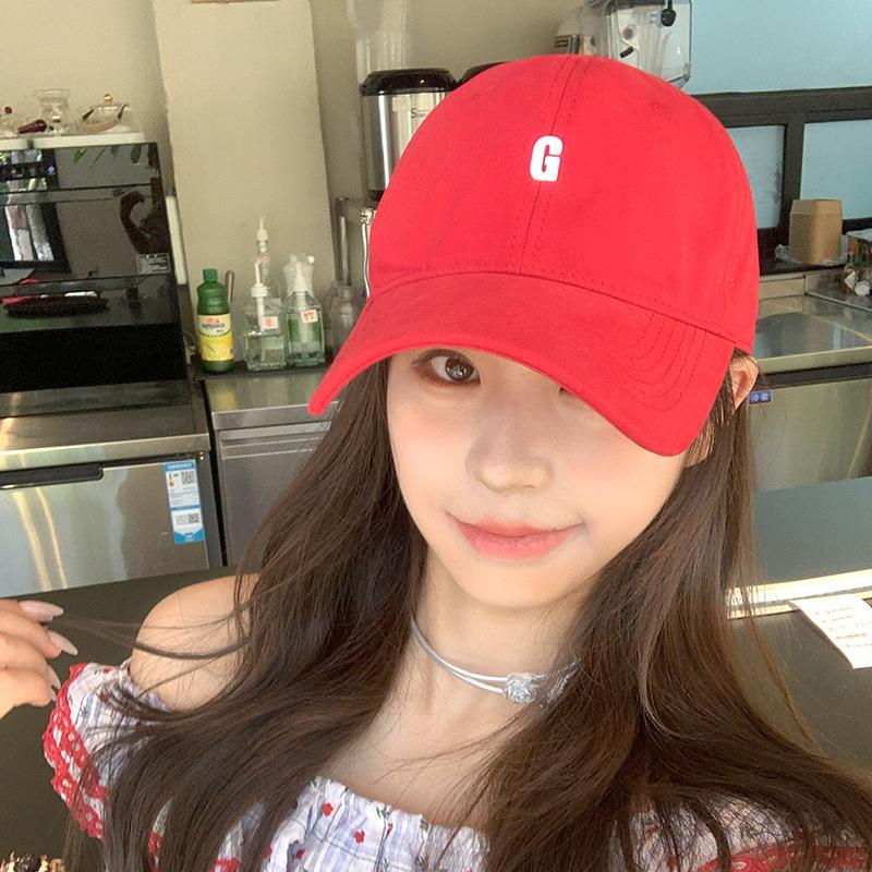 New Hat for Women's Soft Top Letter Baseball Cap Korean Casual Versatile Plus Deeper Sun Protection Baseball Cap for Men