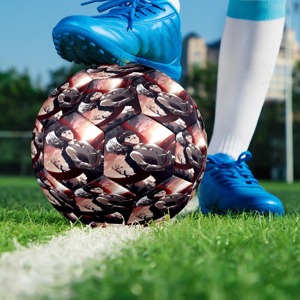 Tokyo Ghoul Theme Size 5 Soccer Ball, Suitable for Both Indoor and Outdoor Matches, a Gift Suitable for Everyone.