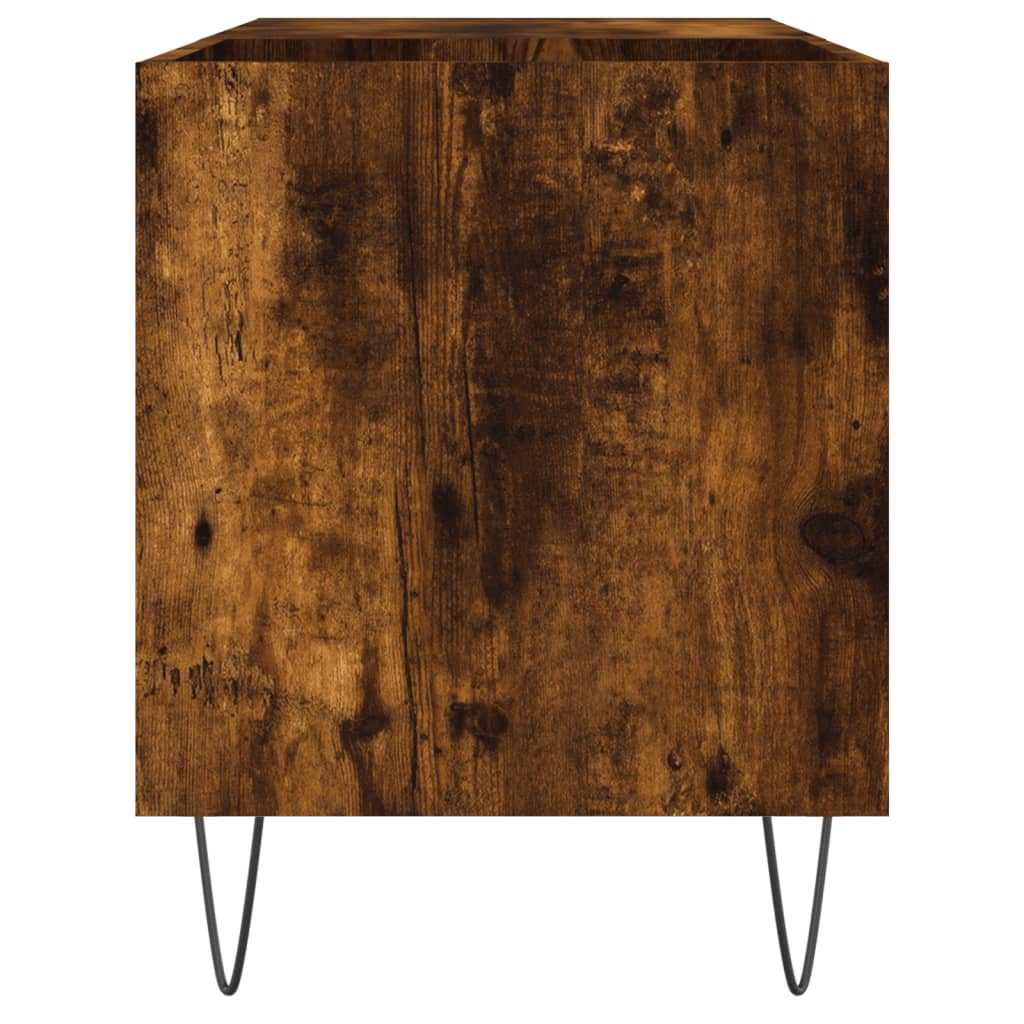 Record Cabinet Smoked Oak 85 x 38 x 48 cm Wood Based Panel