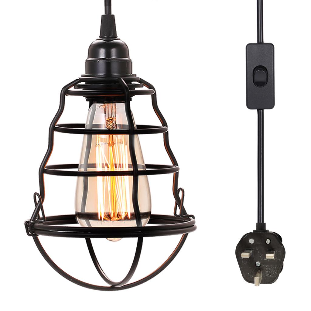 Industrial Plug In Pendant Light On Off Switch Vintage Hanging Cage Ceiling Lights Mini Adjustable Comprar A Buen Precio Entrega Gratuita Reseñas Reales Con Fotos Joom Vintage Hanging Cage Ceiling Lights, Cage Pendant Light Plug In