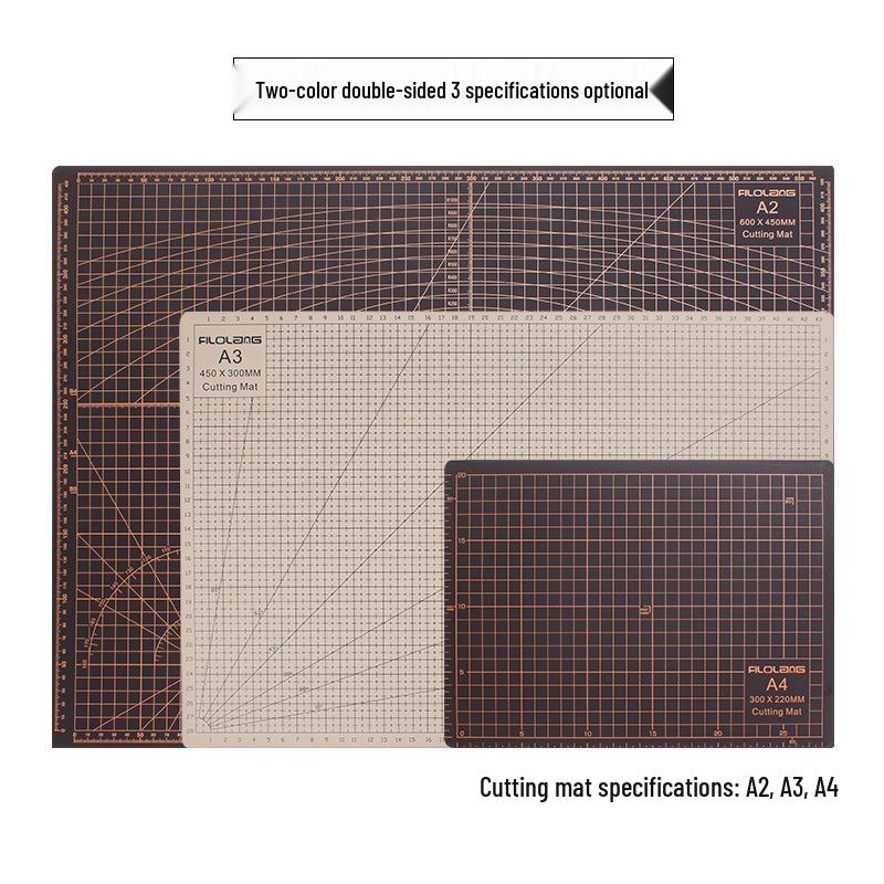 Filolang Two-Color Double-Sided Hand-Cut Engraving Cutting Mat - CP-A1/A2/A3/A4