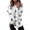 Spring And Autumn Women's Round Neck Tops Casual Fashion Print Long Sleeve O-Neck Pullover Top Blouse Women's Clothing