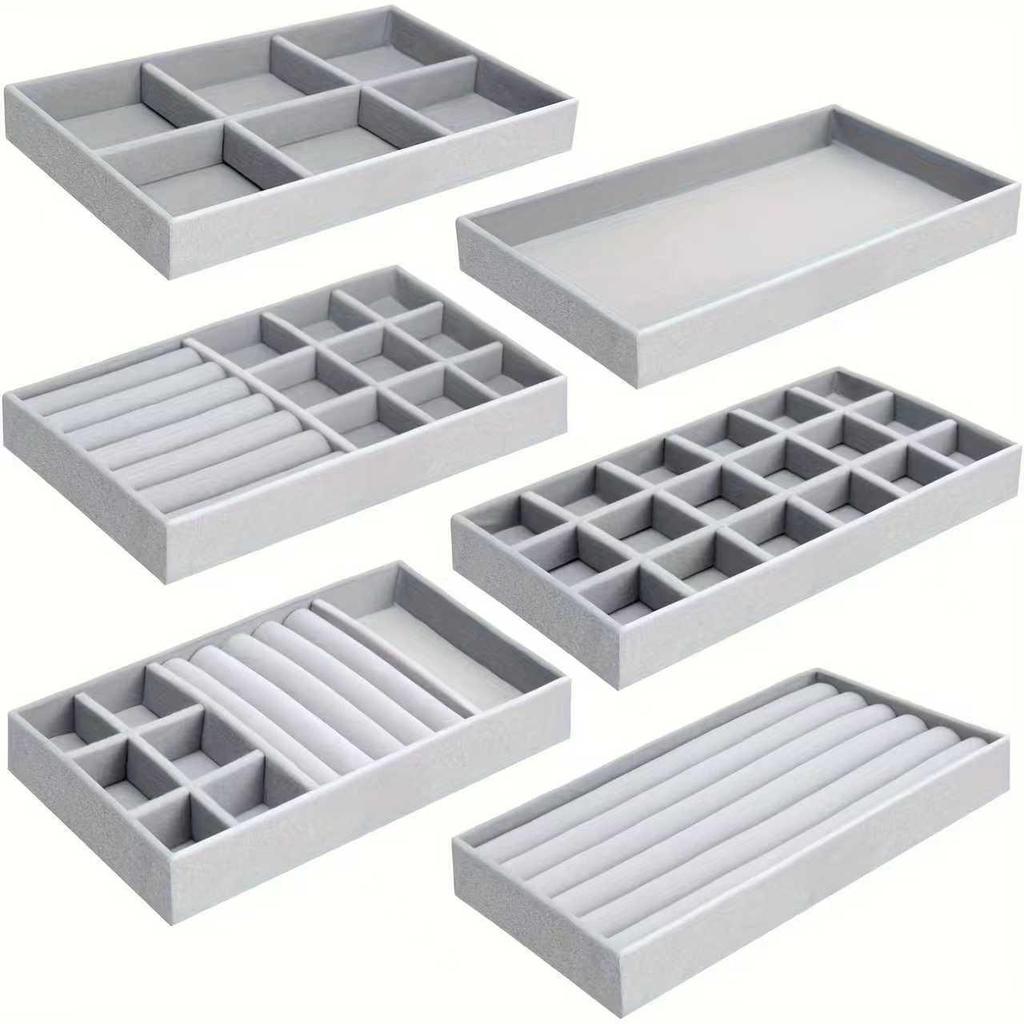 Samt Schmuckaufbewahrungsschale für Armbänder und Accessoires - Eisblumen-Design