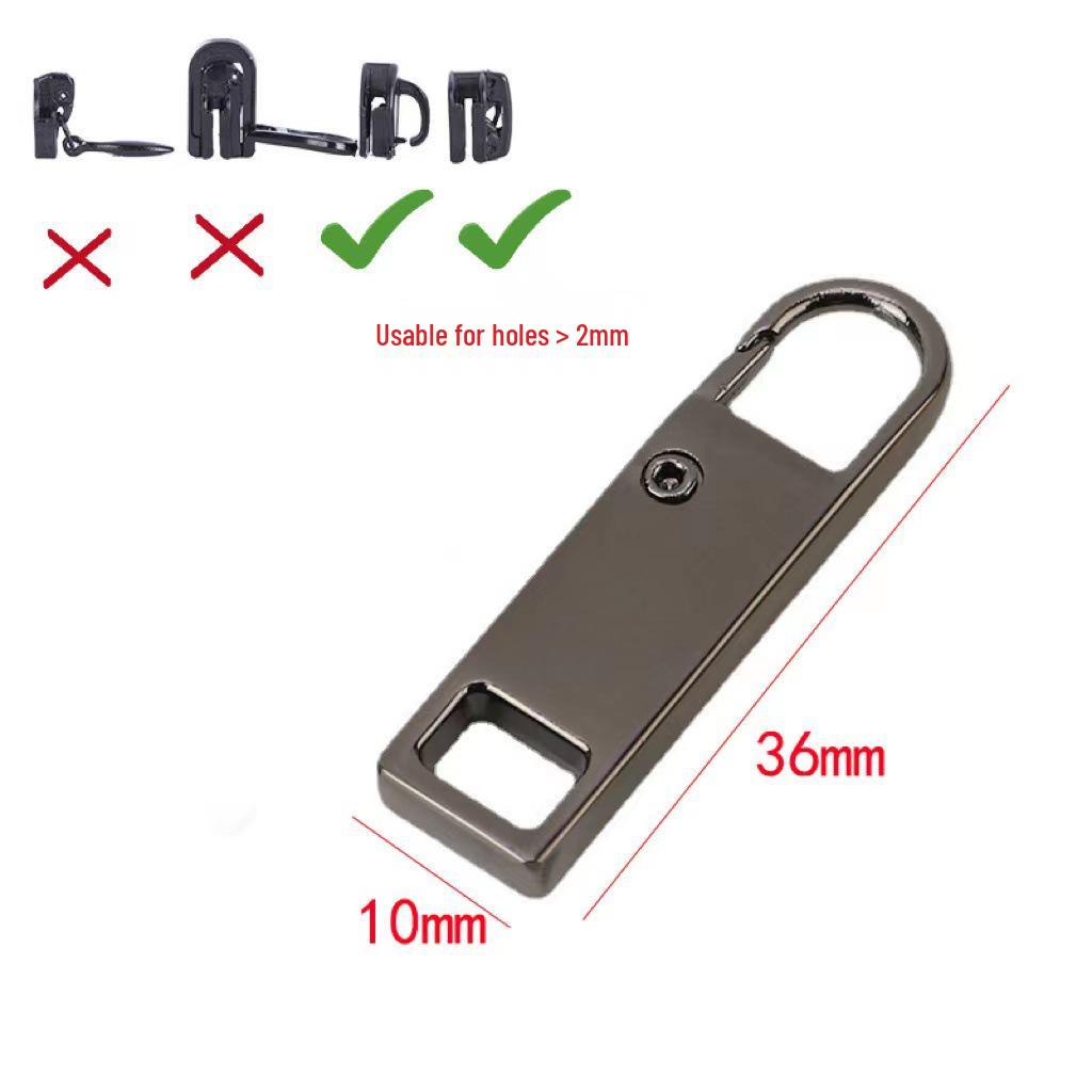 Versatile Detachable Zipper Pull Replacement Kit for Bags and Suitcases