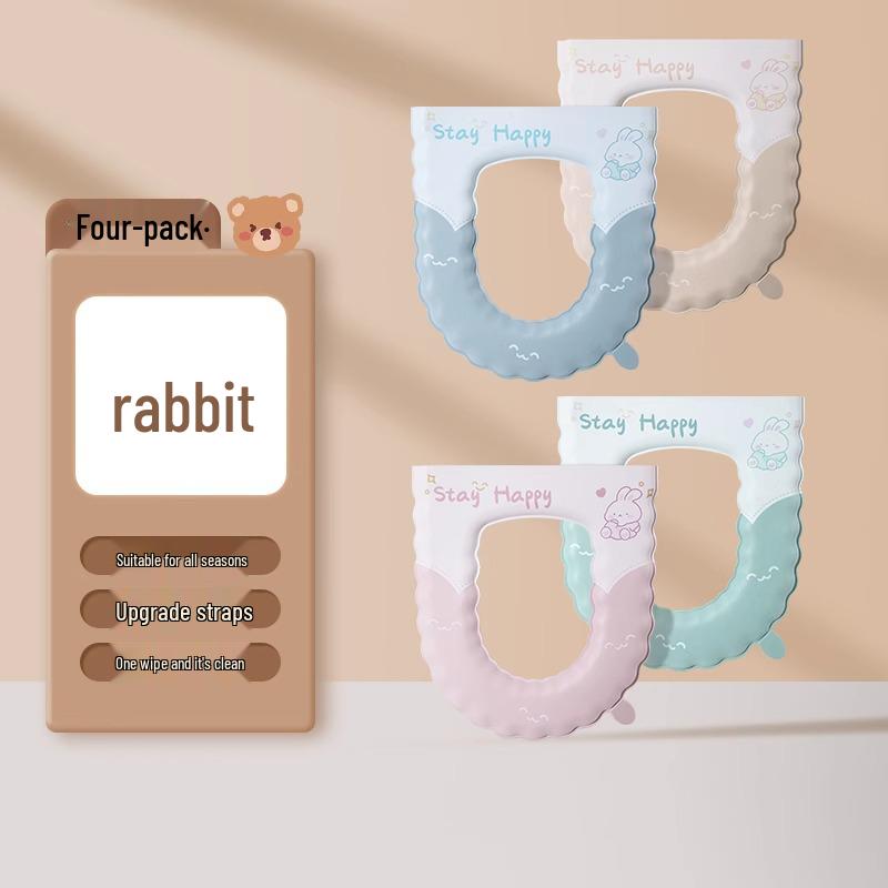 Wasserdichter Universal-Toilettensitzkissen mit Bändern - Vier Jahreszeiten Nutzung (Ausgabe 2024)