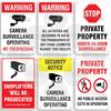 CCTV Surveillance Metal Sign Shop Security Plaque Camera Monitoring Shoplifting Warning Crime Deterren Safety Alert 24-Hour
