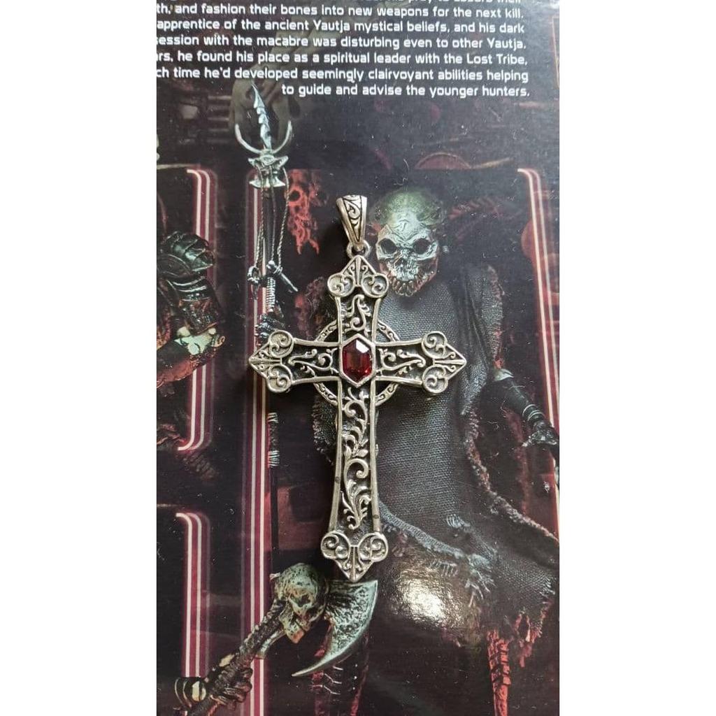 Used silver cross necklace