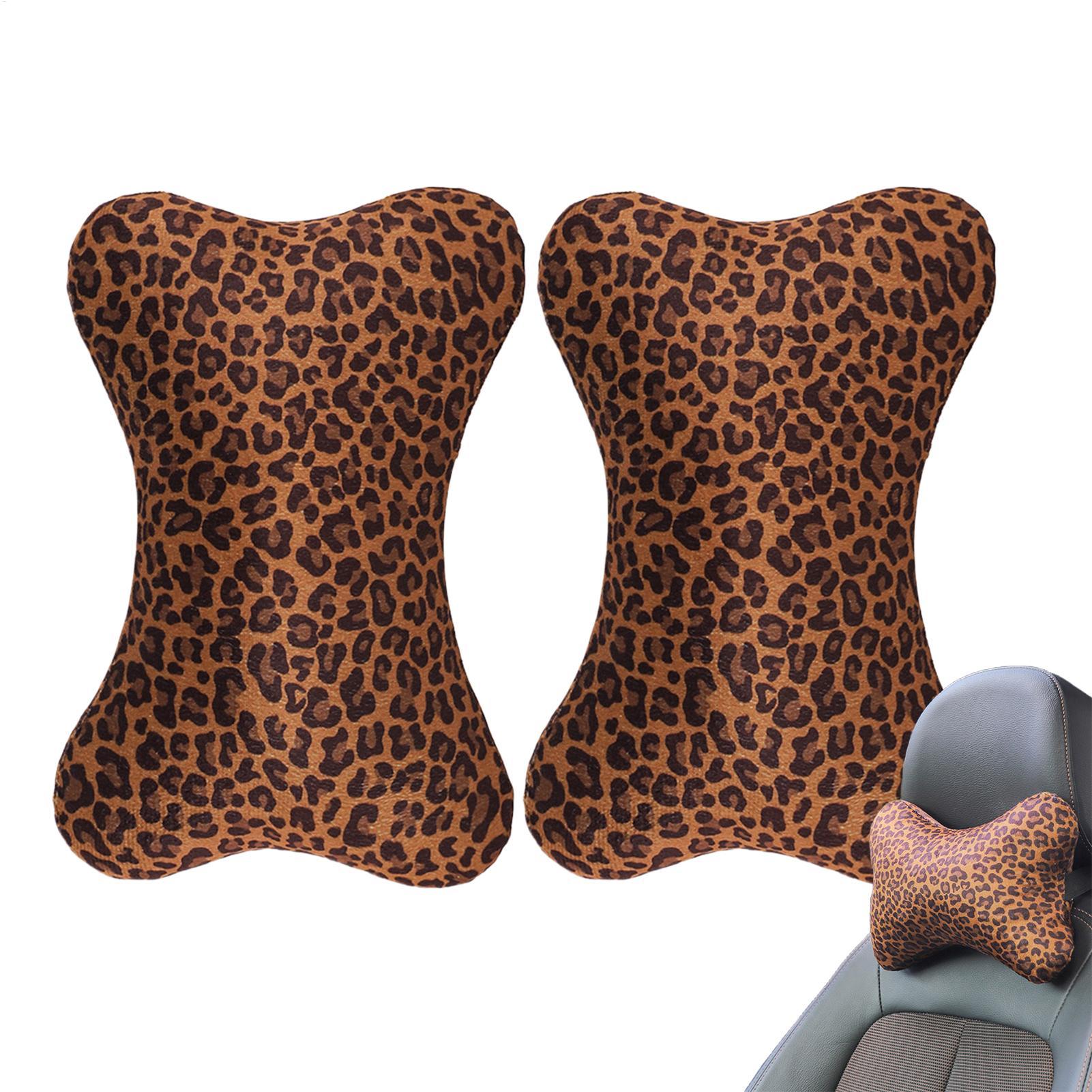 

Car Headrest Pillow 2 Pieces Breathable Vehicle Cushion Leopard Print Car Neck Support Pillow With Adjustable Strap For Adults China Mainland