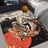 Mighty King of The Forest Tiger Style Large Living Room Carpet Comfortable Soft Fluffy Bedroom Carpet Modern Home Decoration