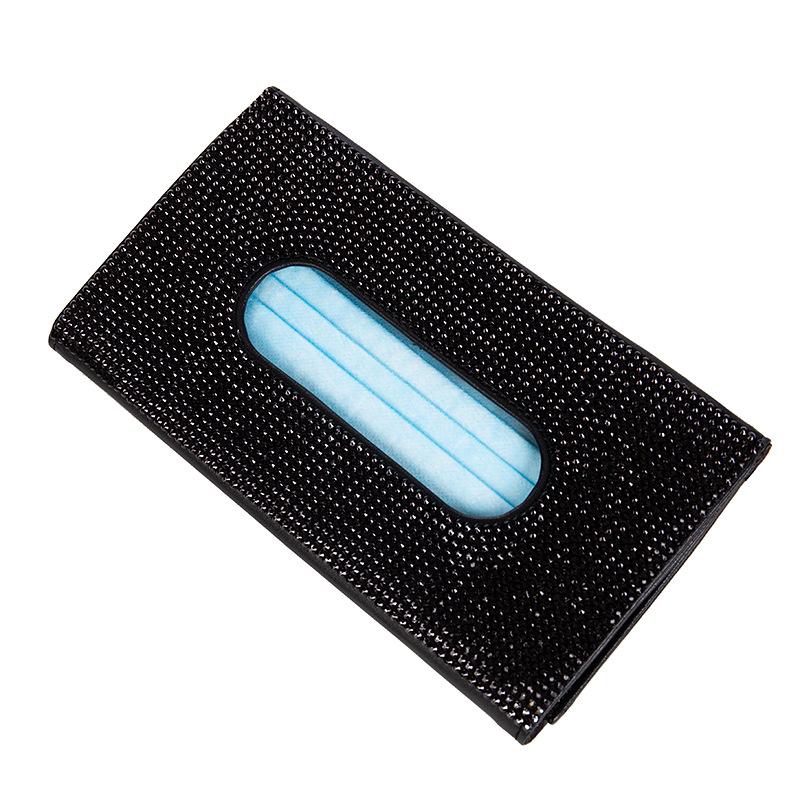 Rhinestone Diamond Car Tissue Boxes Diamond Inlaid Sunshades Leather Hanging Seat Backrest Paper Clip Auto Interior Accessories