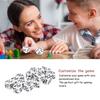 20pcs Dice Set Puzzle Fun 6 Sided Number Acrylic Dice for Gaming Preschool Education