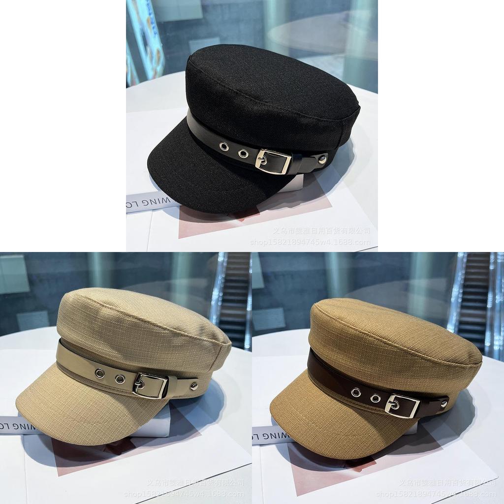 Classic Flat Top Hat For Women With Sun Protection And Stylish Design For Spring Summer Wear