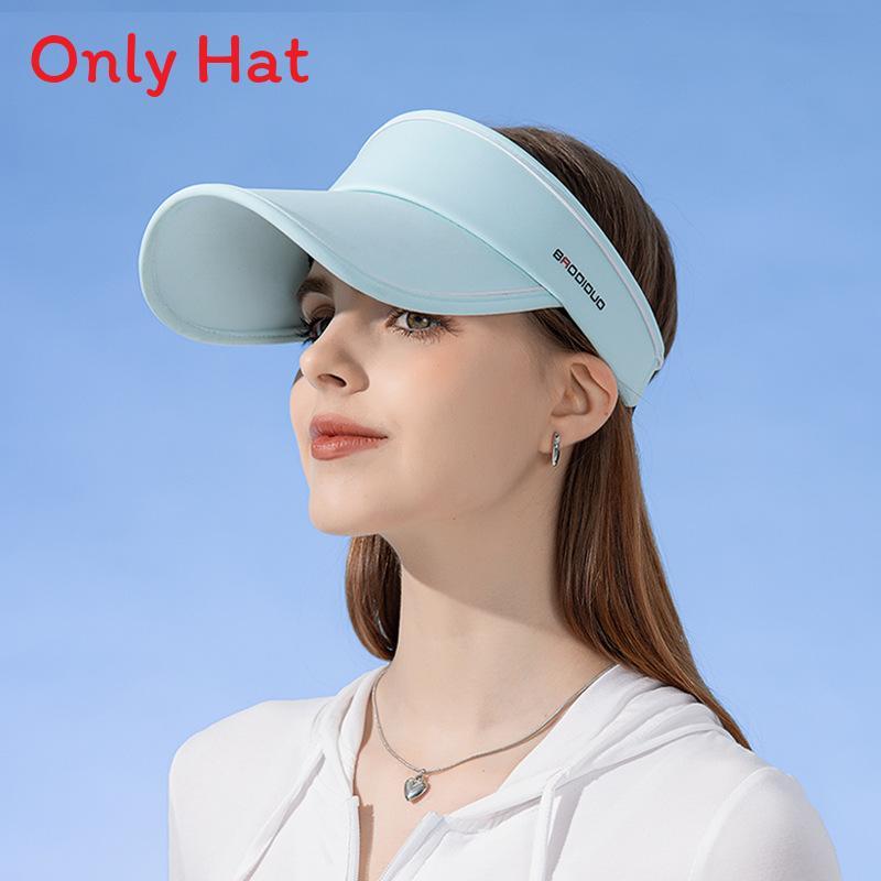 Ice Silk Sun Hat With Short Brim For Summer Outdoor Sun Protection