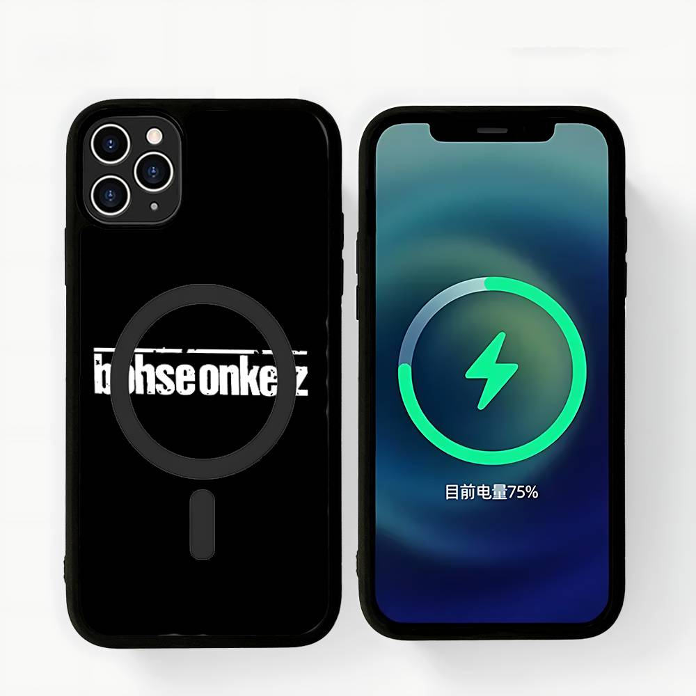 

B-Bohse O-Onkelz Band Black For Magnetic Phone Case For IPhone 16 15 17 Pro Max 11 12 13 14 Plus Cover iPhone 16 pro